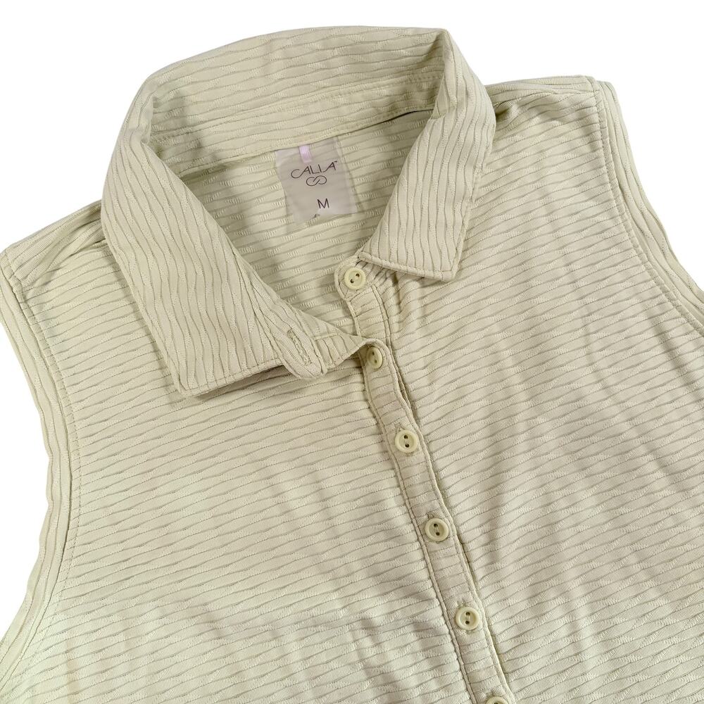 Calia‎ Womens Renew Sleeveless Golf Polo Wicking Spandex Size M WCG11040F